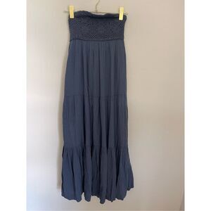 AMERICAN EAGLE Strapless Crochet Babydoll Maxi Dress Size Small NWT